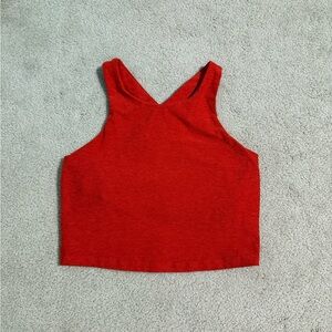 Beyond Yoga Vibrant Red Crop Top